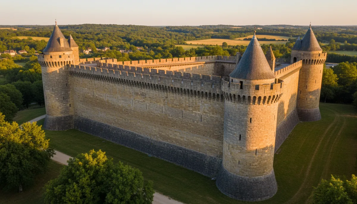 La courtine de château fort : muraille d'enceinte et ligne de défense